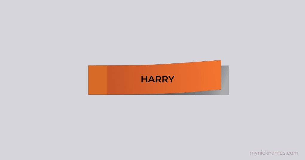 Nicknames for Harry